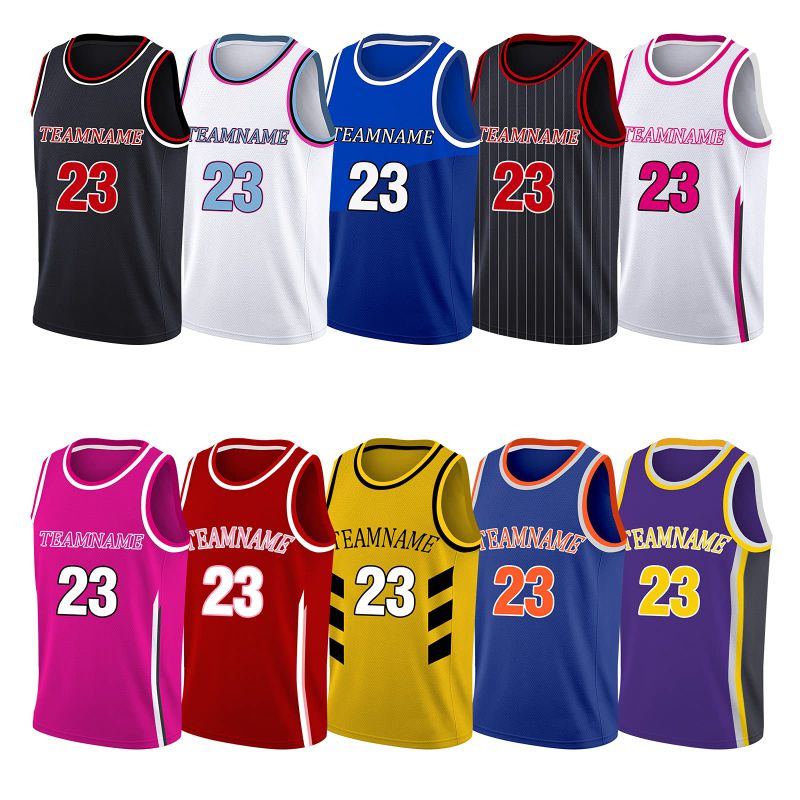  Custom Basketball Jersey Uniform with Team Name Number