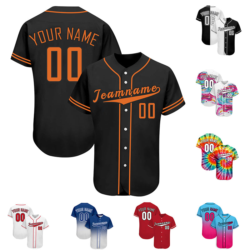 Custom Baseball Jersey, Personalized Tee Shirt Sports Uniforms Print N –  Minao